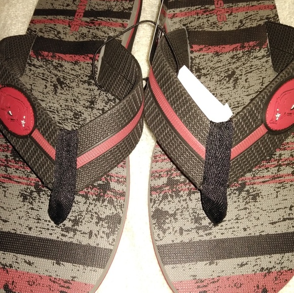 Arkansas Razorback Campus Footnotes Flip Flops - Picture 2 of 5